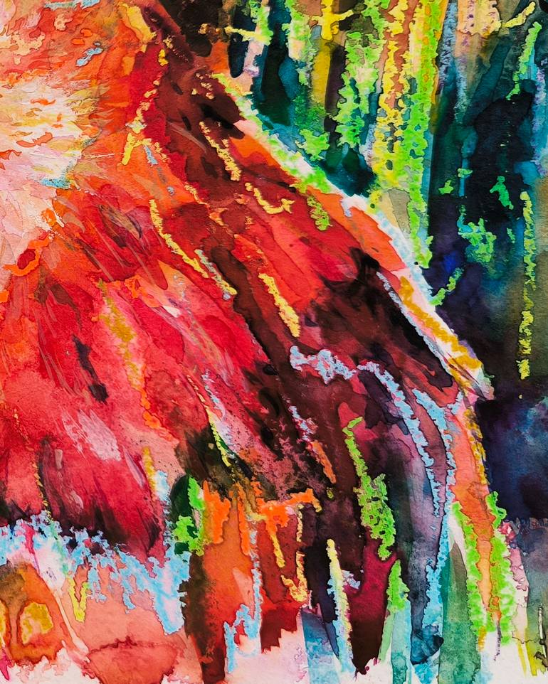 Original Expressionism Animal Painting by Julia Ruf