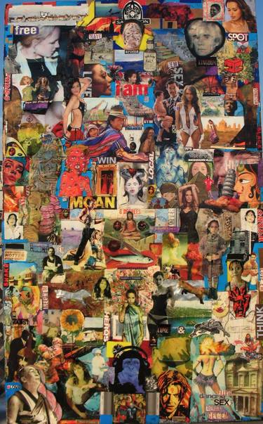 Original Pop Culture/Celebrity Collage by Todd Monaghan