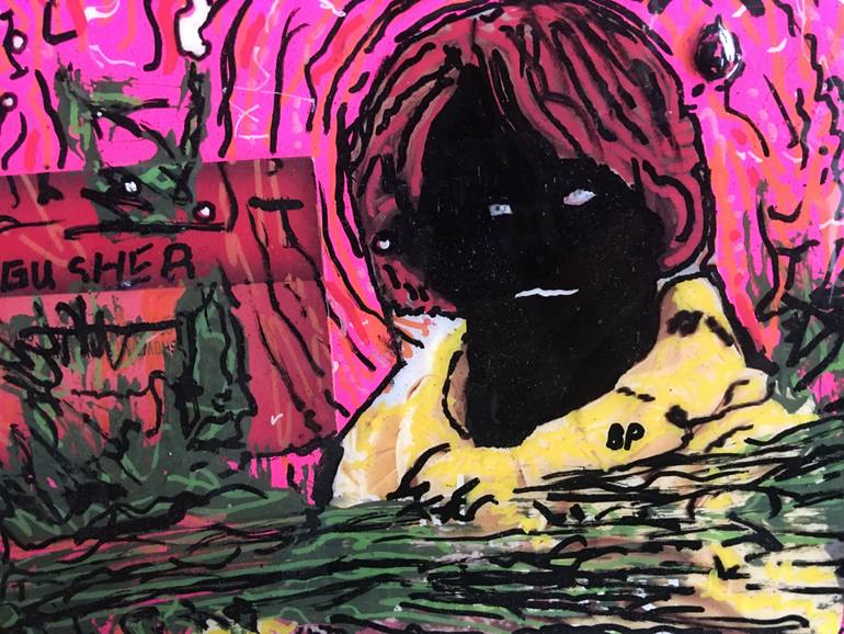 Original Surrealism Pop Culture/Celebrity Collage by Todd Monaghan