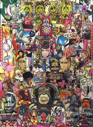 Original Pop Art Pop Culture/Celebrity Collage by Todd Monaghan