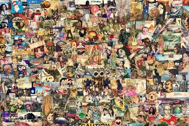 Original Pop Culture/Celebrity Collage by Todd Monaghan