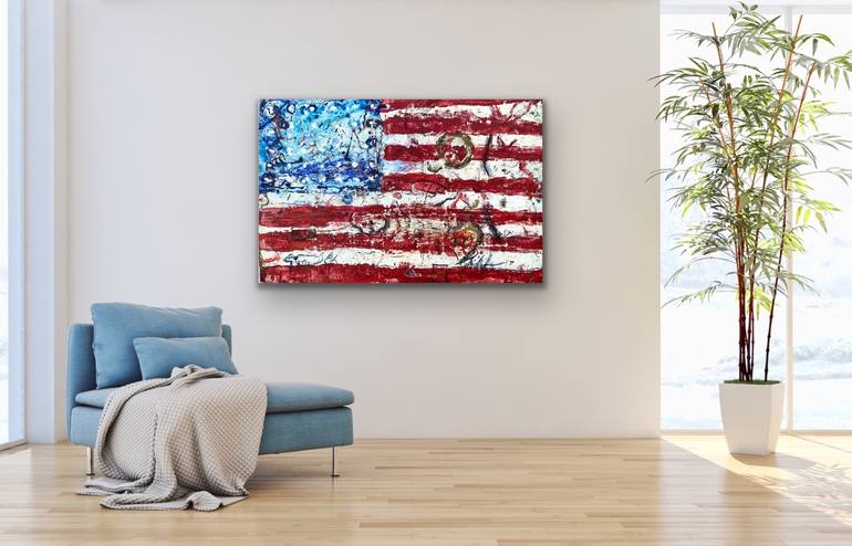 Original Expressionism Politics Painting by Todd Monaghan