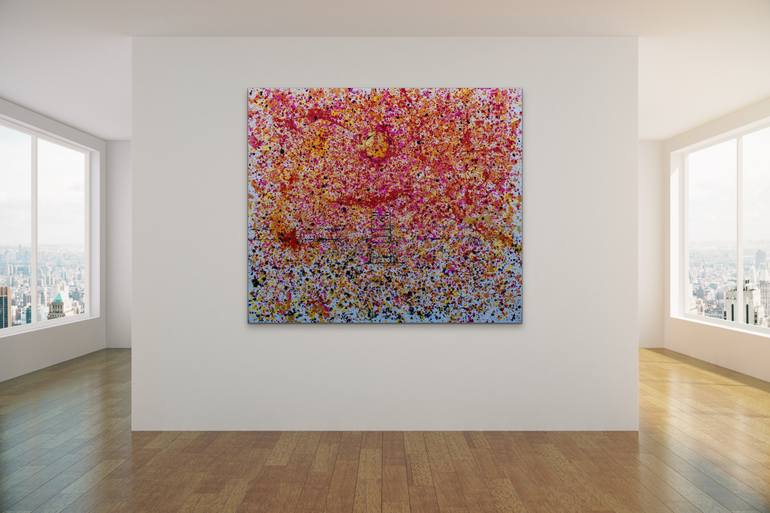 Original Abstract Expressionism Beach Painting by Todd Monaghan