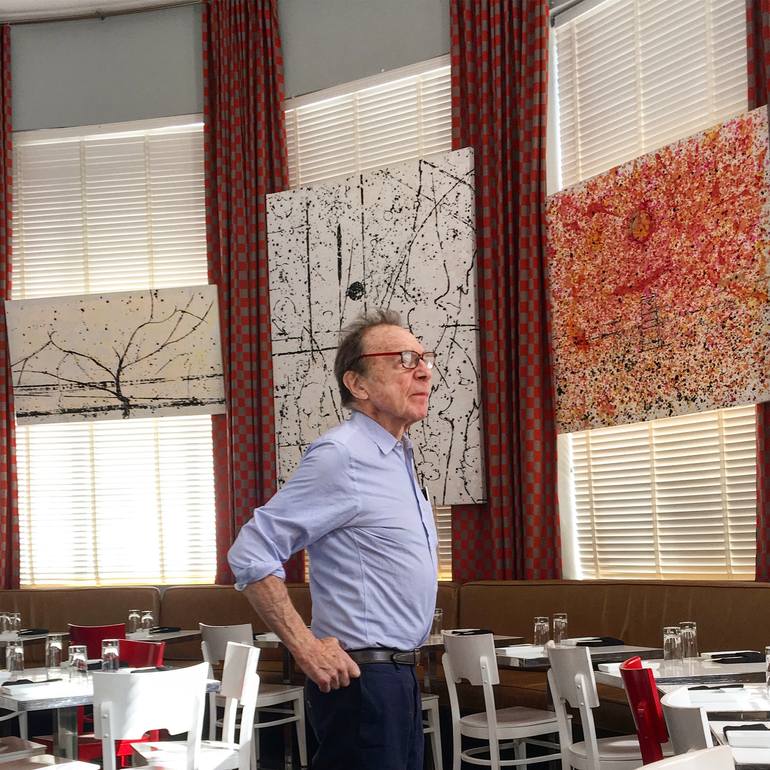 Original Abstract Expressionism Beach Painting by Todd Monaghan