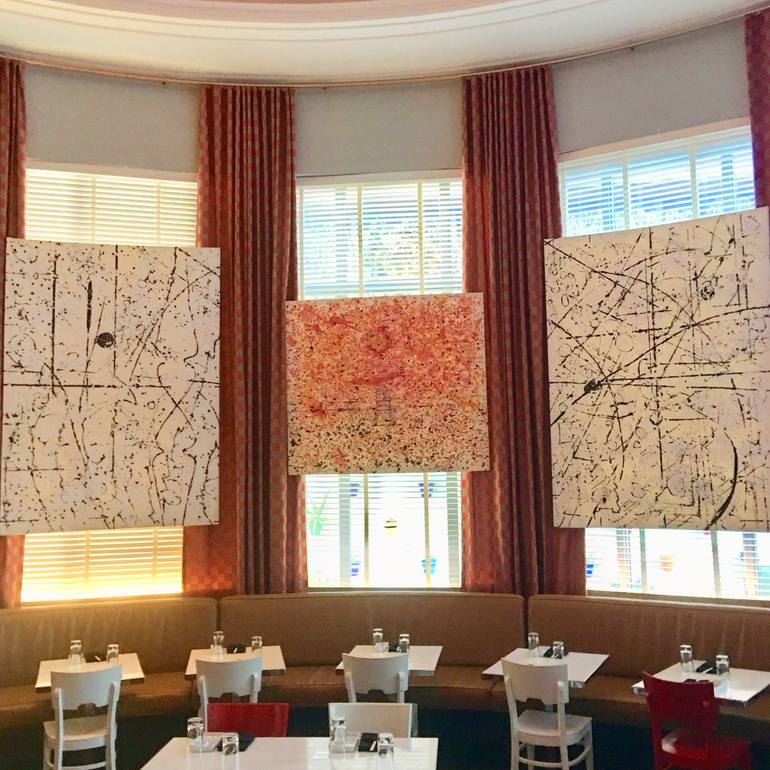 Original Abstract Expressionism Beach Painting by Todd Monaghan