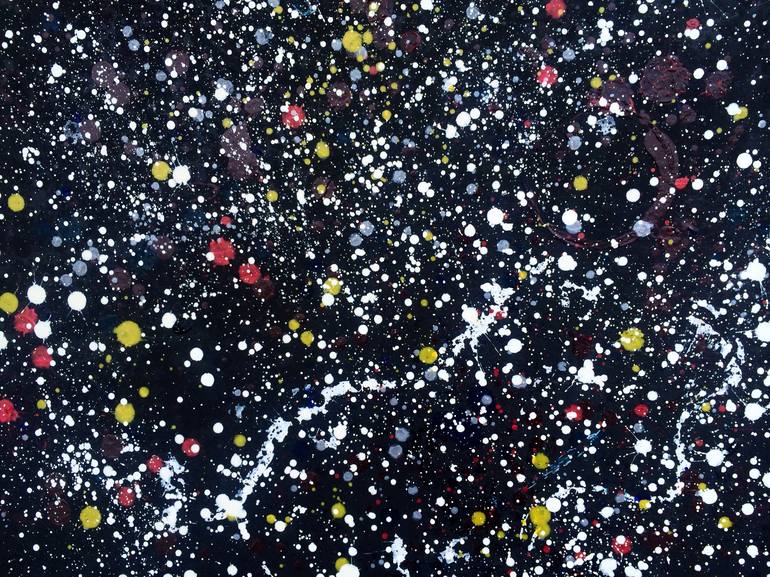 Original Abstract Outer Space Painting by Todd Monaghan