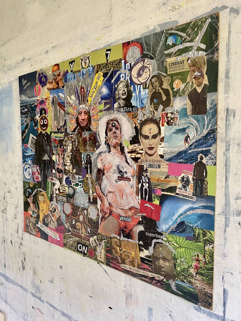 Original Conceptual Popular culture Collage by Todd Monaghan