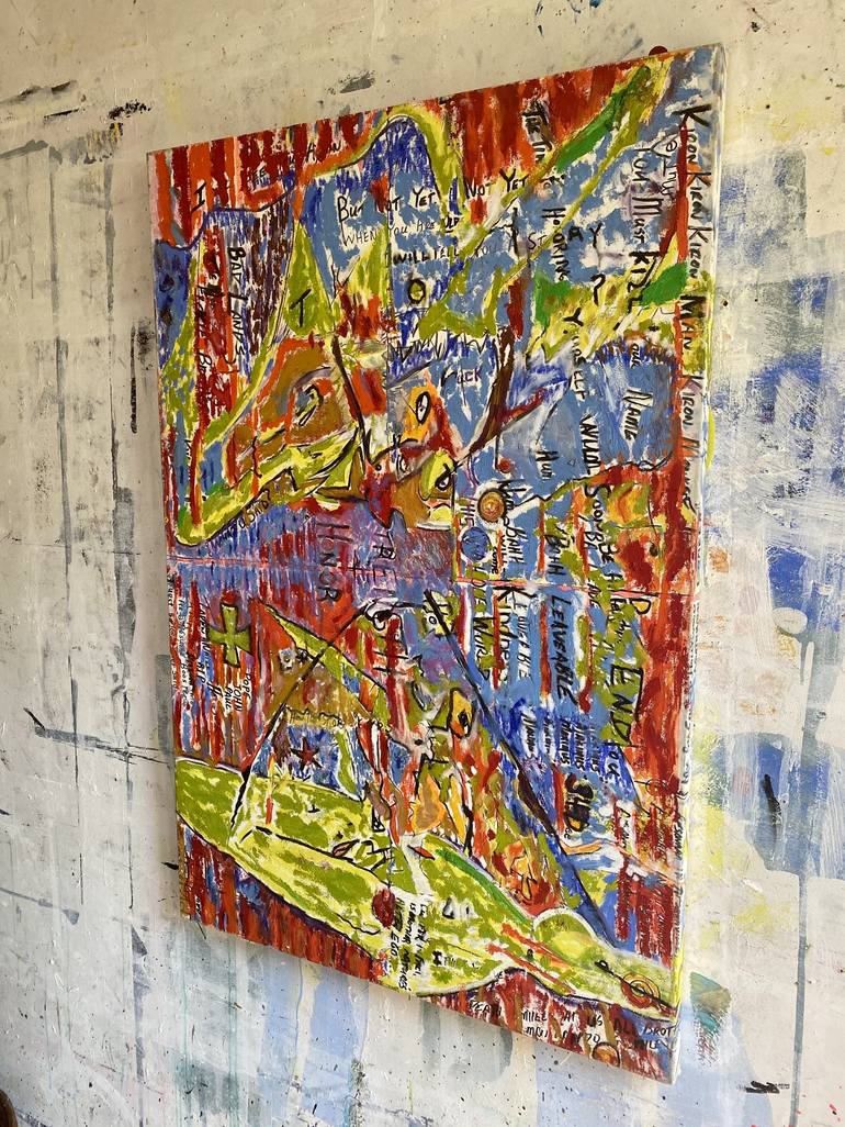 Original Expressionism Language Painting by Todd Monaghan