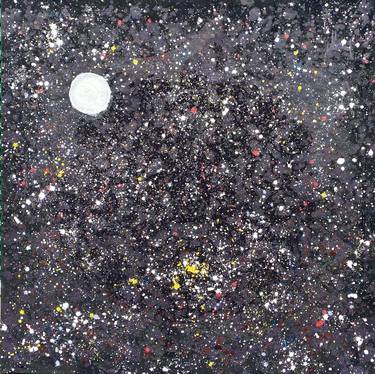 Original Abstract Expressionism Outer Space Paintings by Todd Monaghan