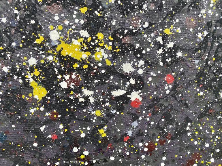 Original Abstract Expressionism Outer Space Painting by Todd Monaghan