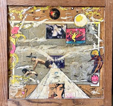 Original Conceptual Beach Collage by Todd Monaghan