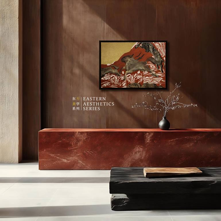 Original Realism Horse Painting by Hoho Kuo
