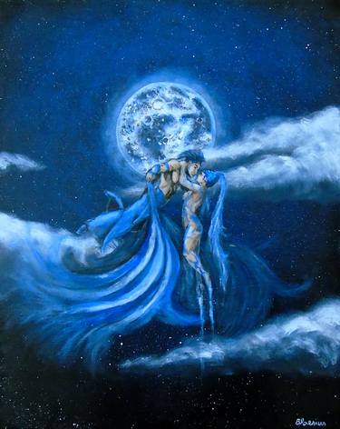 Original Realism Classical Mythology Painting by Blaesius Claude