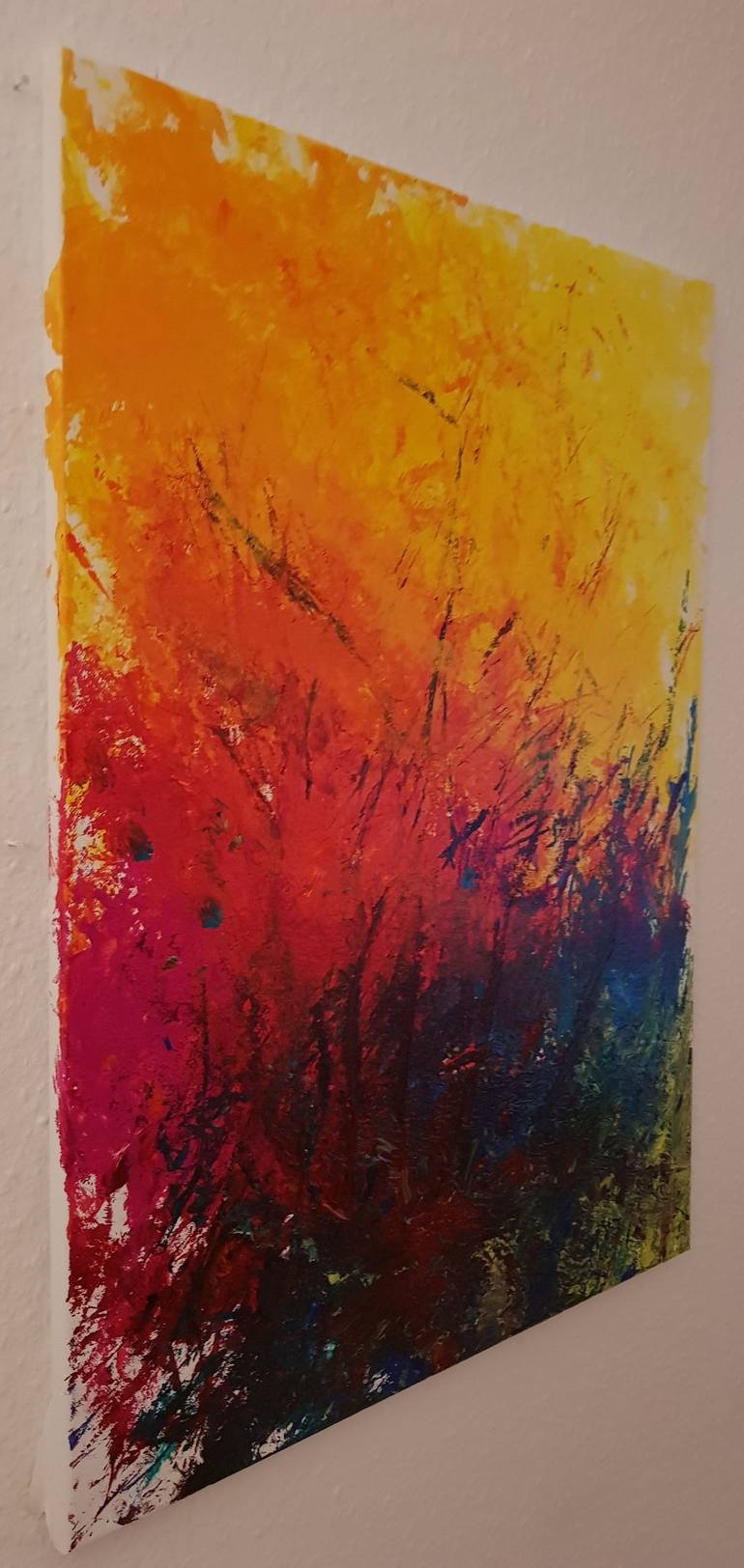 Original Abstract Expressionism Abstract Painting by D A M I A N