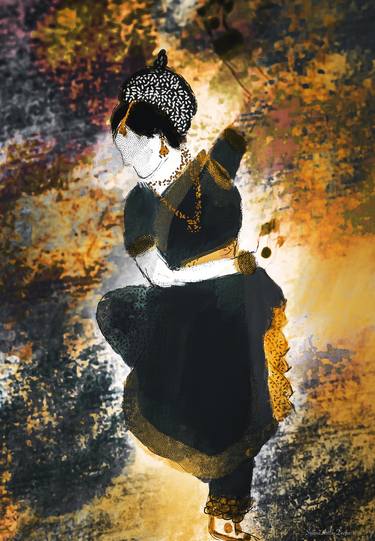 Original Art Deco Abstract Digital by Srjana Art