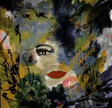 Original Contemporary Abstract Digital by Srjana Art