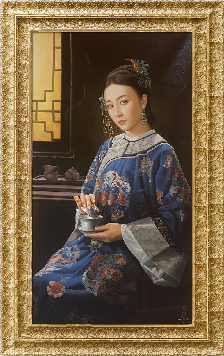 Original Classicism Women Painting by 郭 夏冰