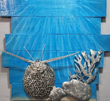 Original Contemporary Seascape Sculpture by Jason Heller