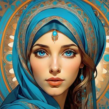 Original Artificial Intelligence Women Digital by Katarzyna Goncik