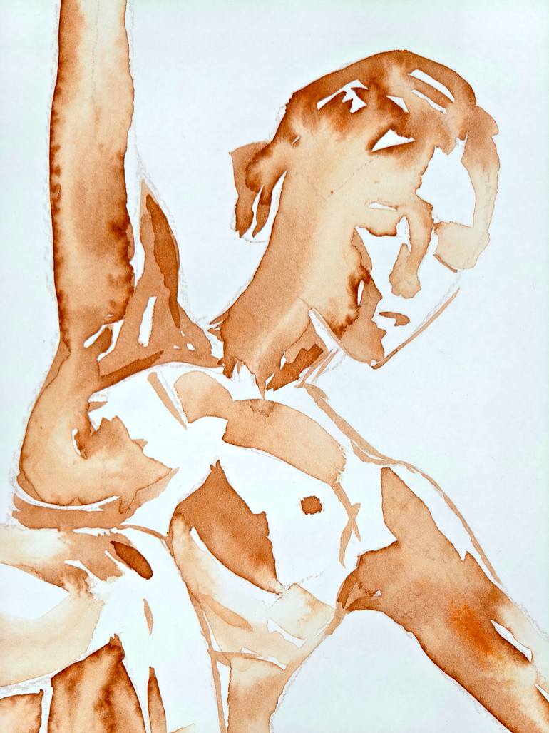 Original Abstract Nude Painting by Juri Schmidt