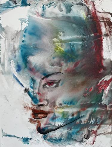 Original Abstract Women Paintings by Katerina Anchugova