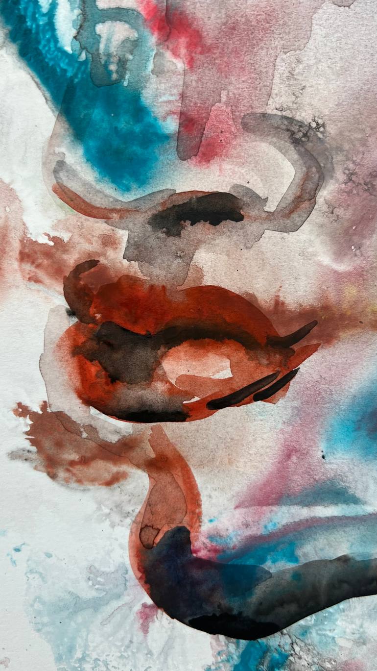 Original Abstract Women Painting by Katerina Anchugova