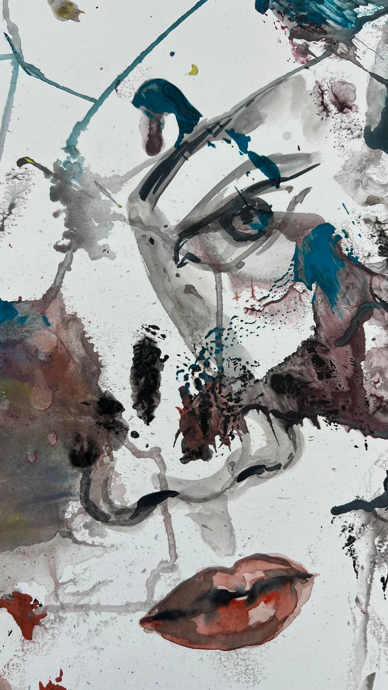 Original Abstract People Painting by Katerina Anchugova