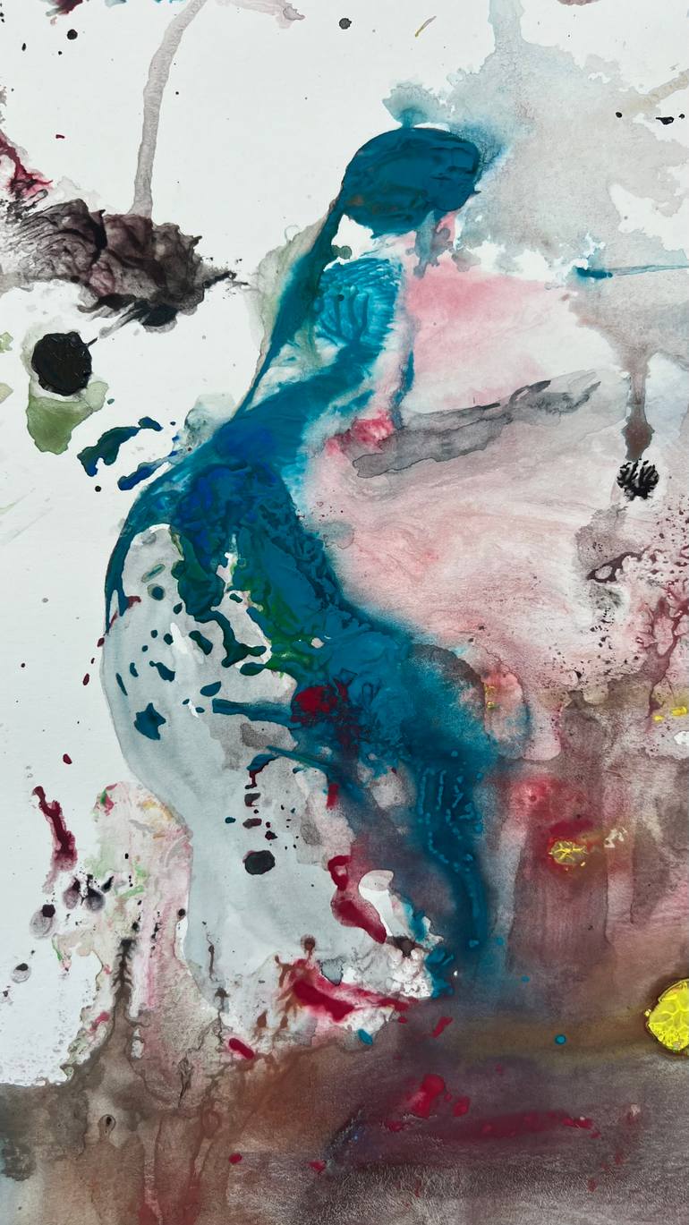 Original Abstract People Painting by Katerina Anchugova