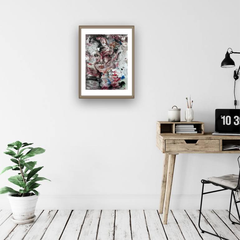 Original Abstract Women Painting by Katerina Anchugova