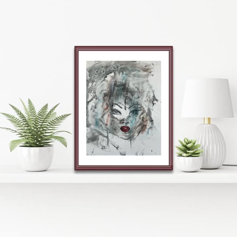 Original Abstract Women Painting by Katerina Anchugova