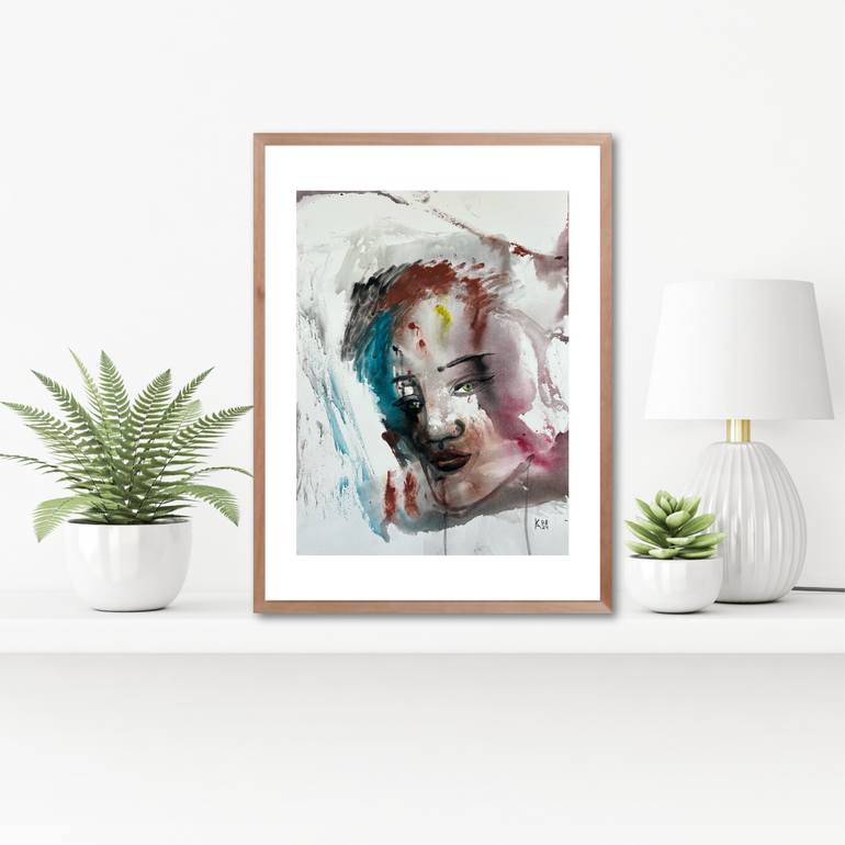 Original Abstract Women Painting by Katerina Anchugova
