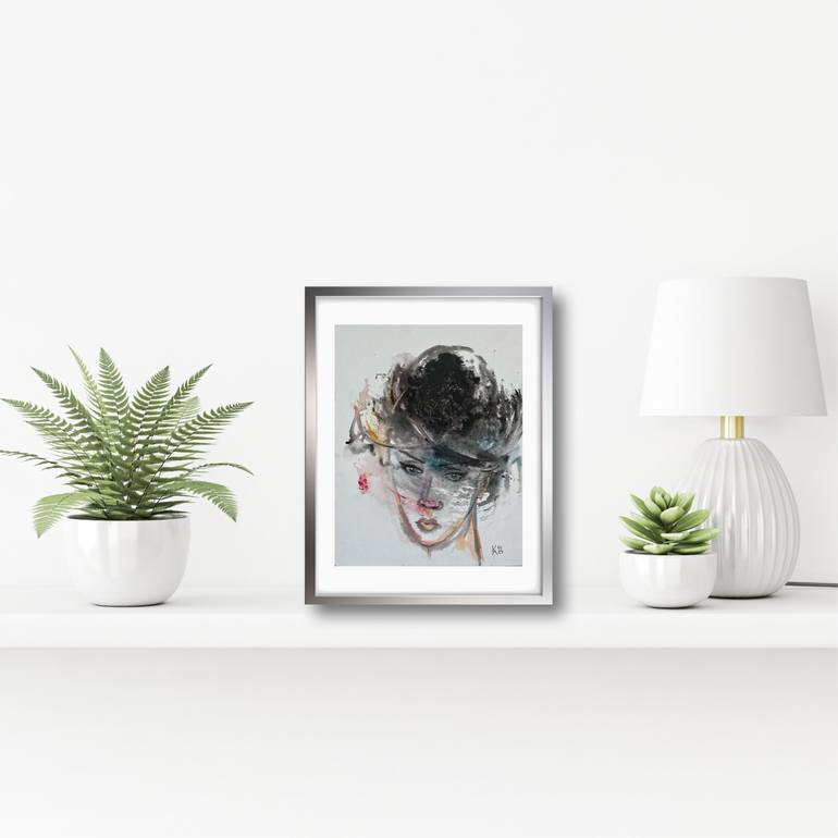 Original Abstract Women Painting by Katerina Anchugova