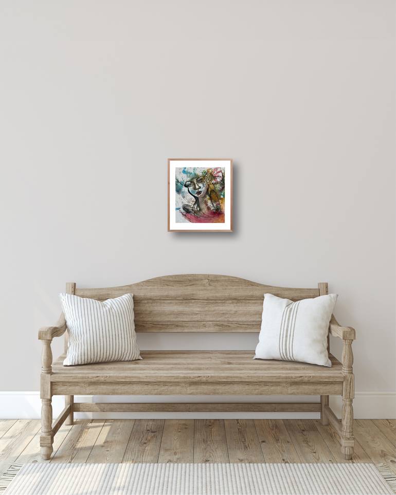 Original Abstract Women Painting by Katerina Anchugova