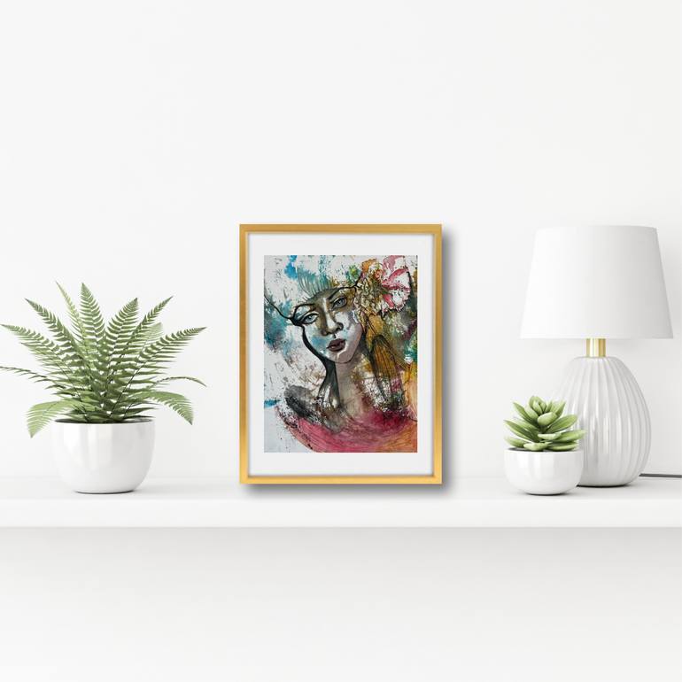 Original Abstract Women Painting by Katerina Anchugova