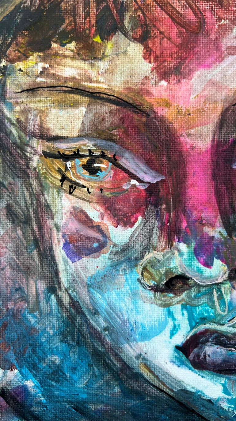 Original Abstract Women Painting by Katerina Anchugova