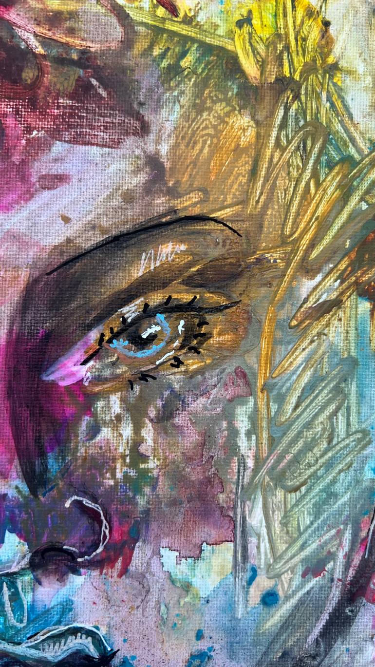 Original Abstract Women Painting by Katerina Anchugova