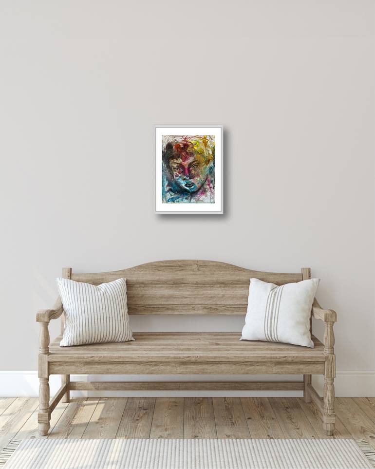 Original Abstract Women Painting by Katerina Anchugova