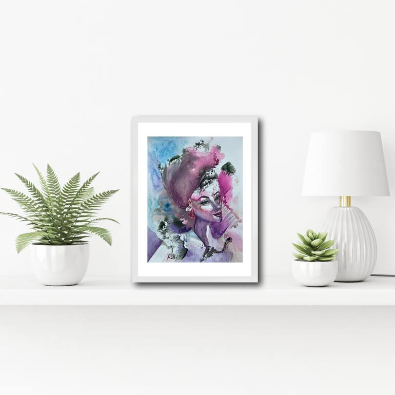 Original Abstract Women Painting by Katerina Anchugova