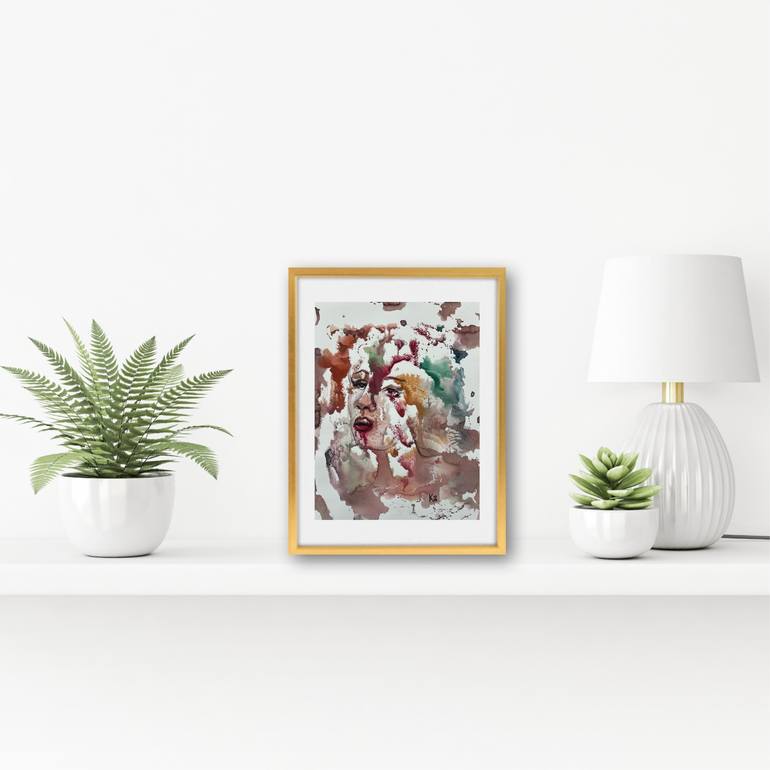 Original Abstract Women Painting by Katerina Anchugova