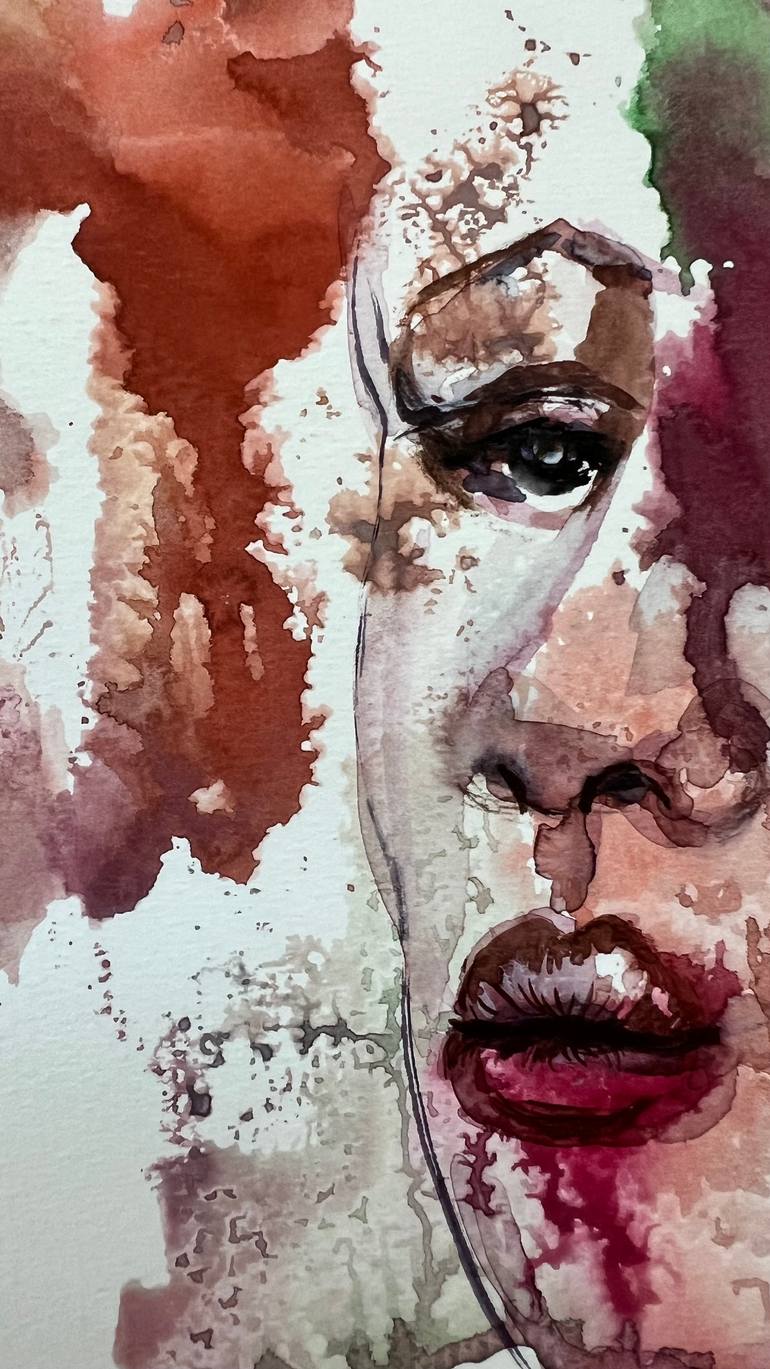 Original Abstract Women Painting by Katerina Anchugova