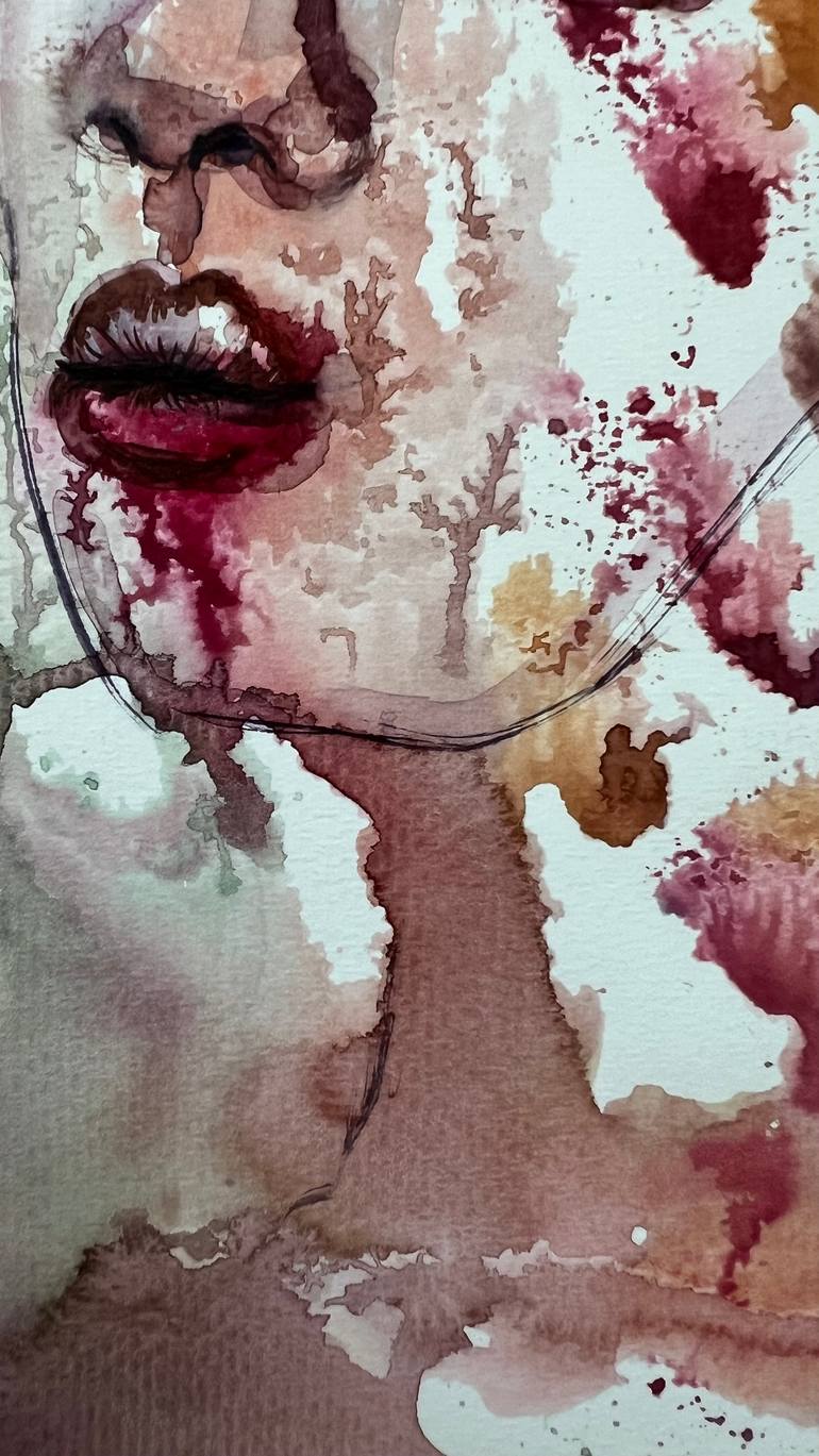 Original Abstract Women Painting by Katerina Anchugova