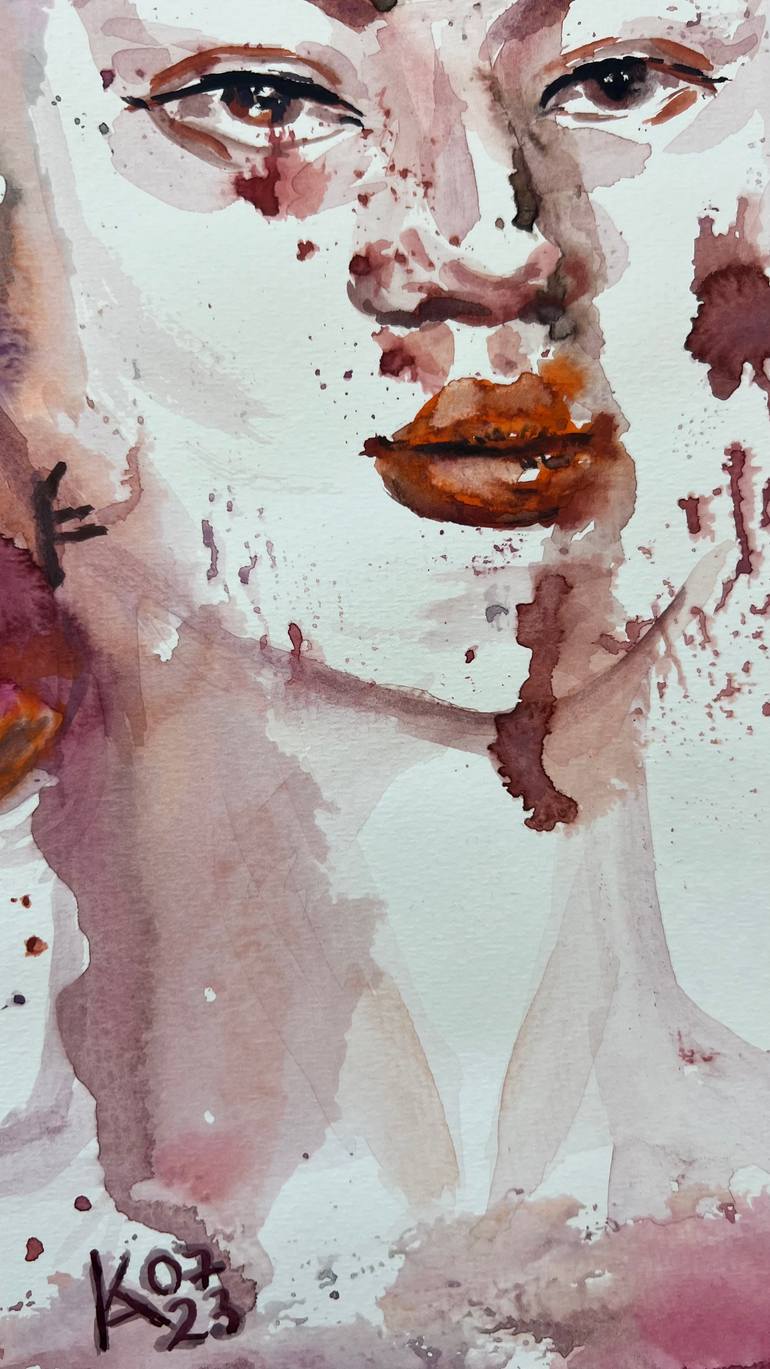 Original Abstract Women Painting by Katerina Anchugova