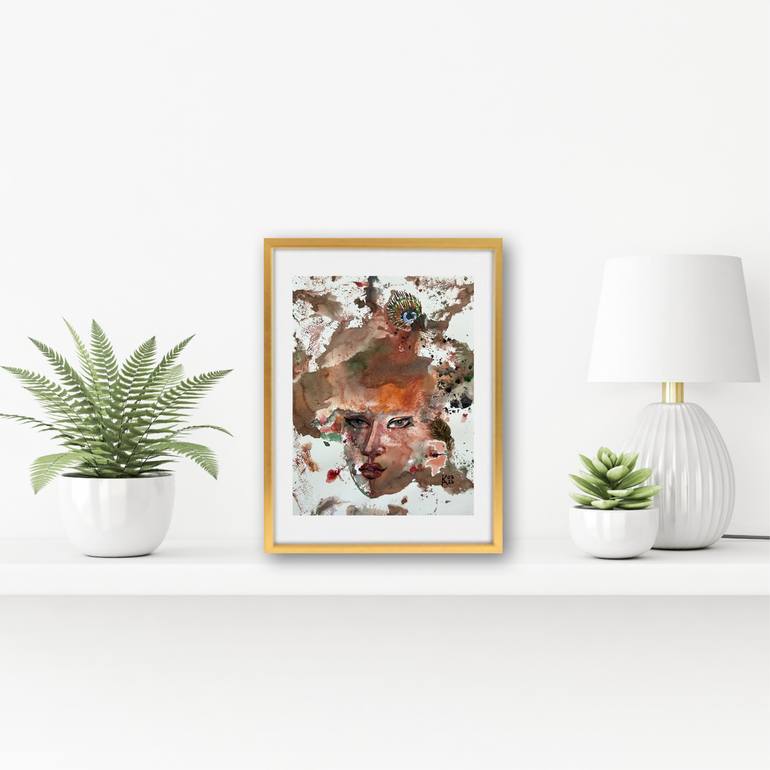 Original Abstract Women Painting by Katerina Anchugova