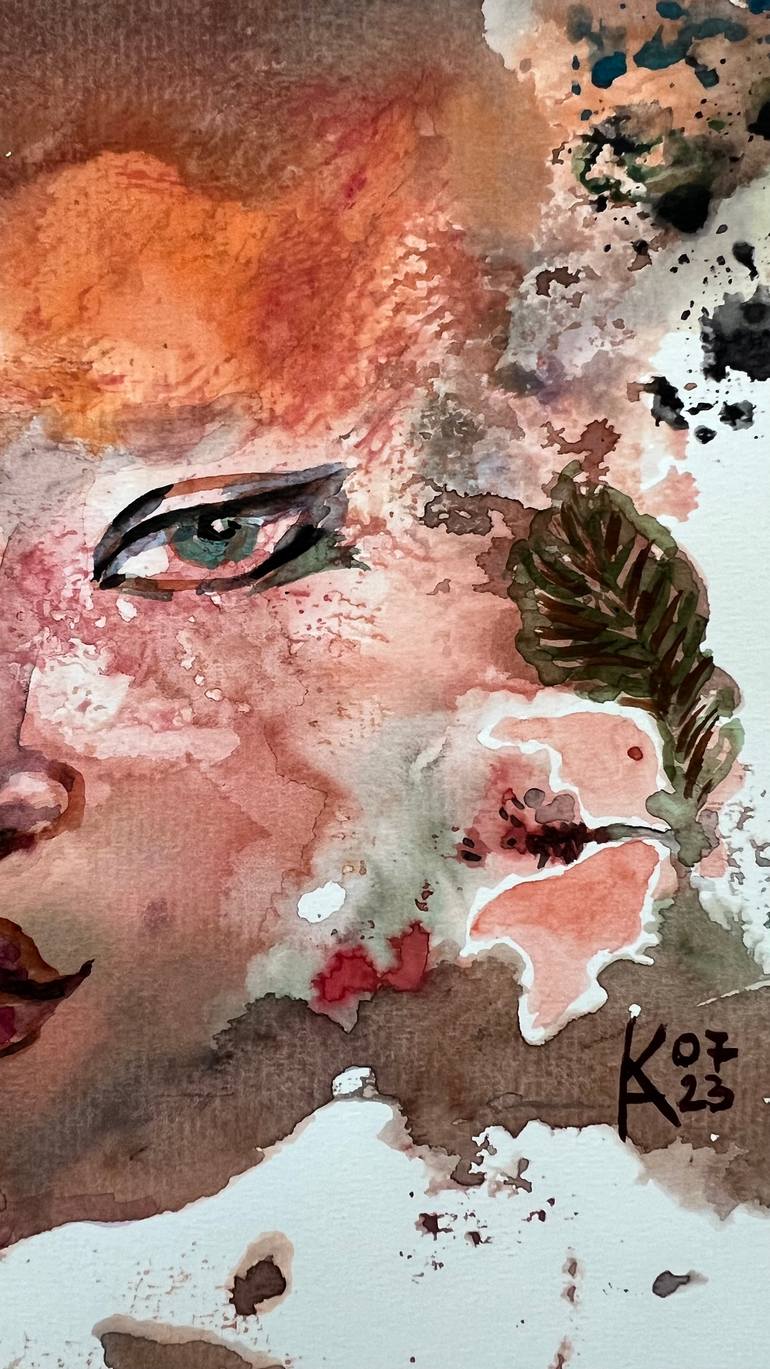 Original Abstract Women Painting by Katerina Anchugova