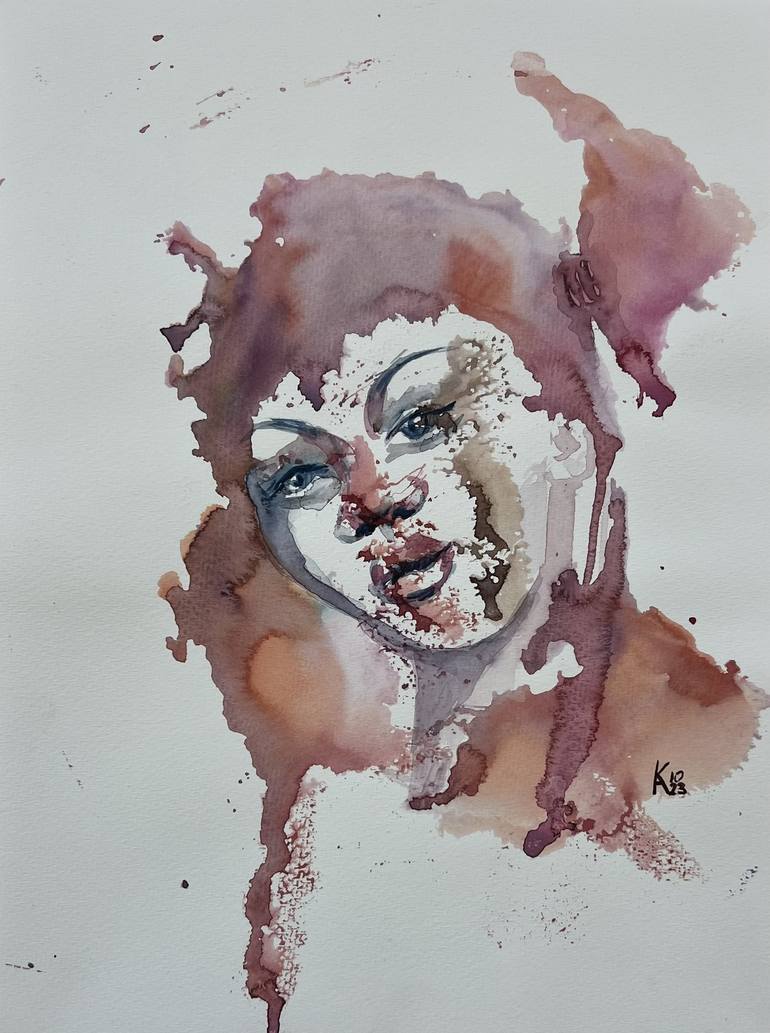 Print of Abstract Expressionism Women Paintings by Katerina Anchugova