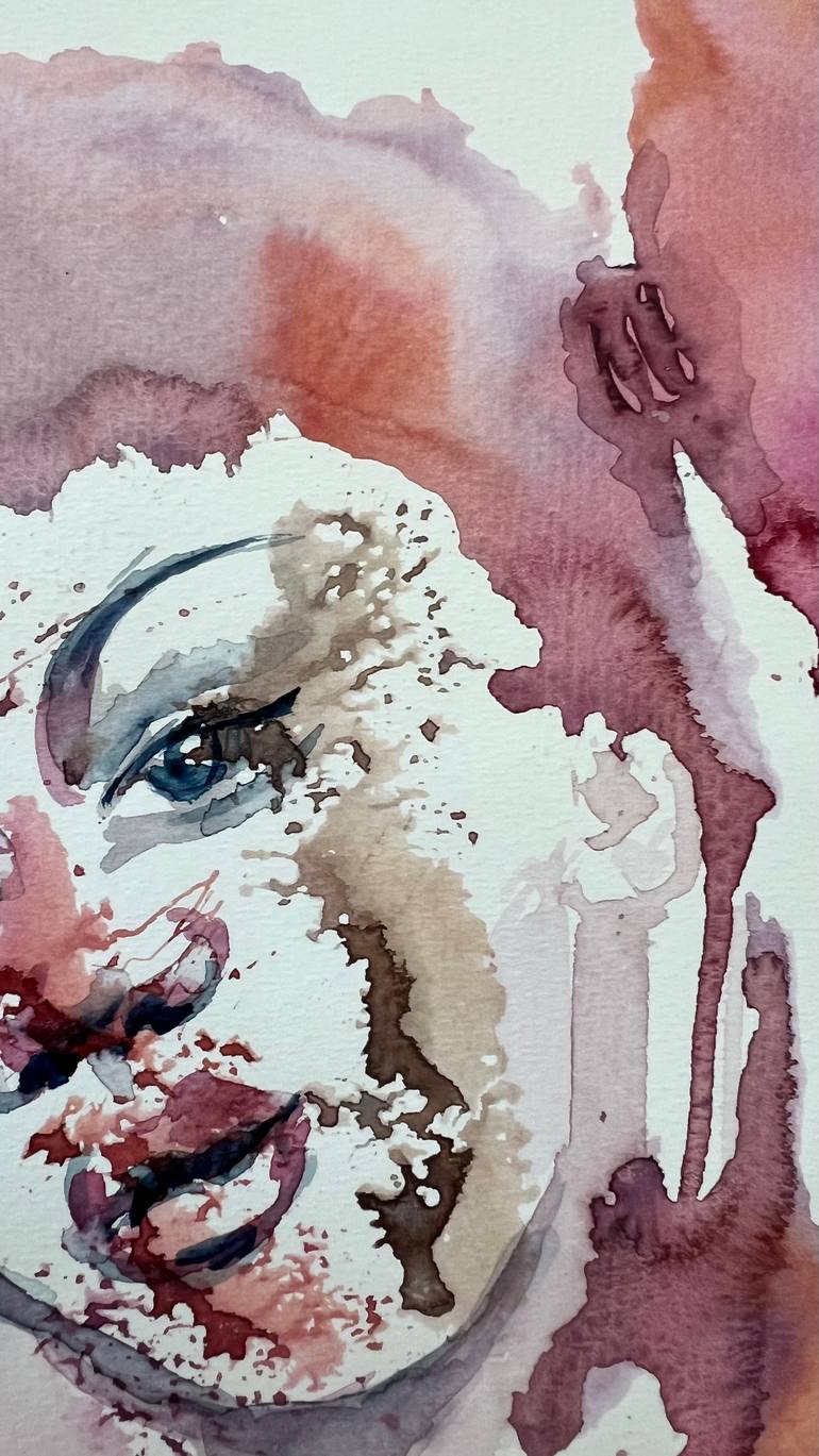 Original Abstract Expressionism Women Painting by Katerina Anchugova