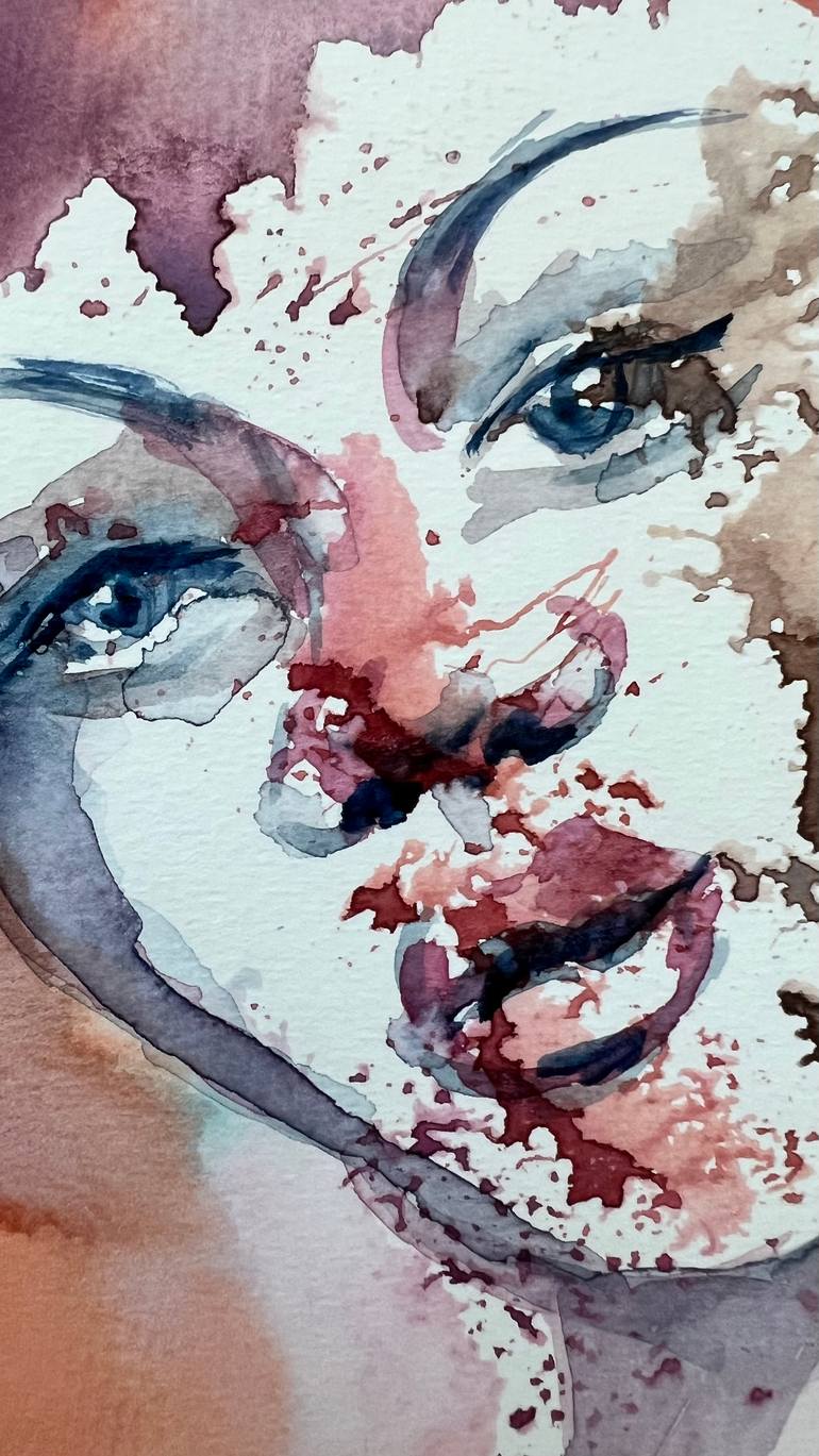 Original Abstract Expressionism Women Painting by Katerina Anchugova