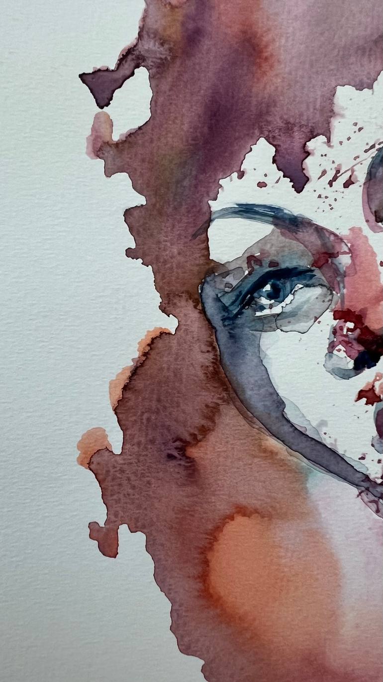 Original Abstract Expressionism Women Painting by Katerina Anchugova