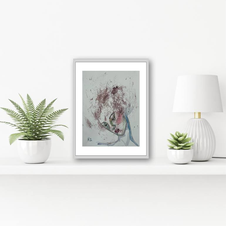 Original Abstract Women Painting by Katerina Anchugova