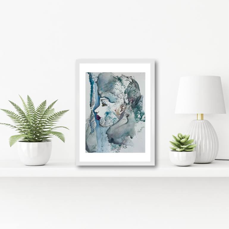 Original Abstract Women Painting by Katerina Anchugova